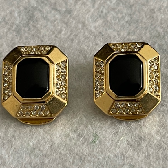 Marked Vintage Christian Dior ClipOn Earrings. Beautiful and Well Preserved - Picture 1 of 6